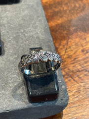 Flowers In A Row Stacking Band Ring