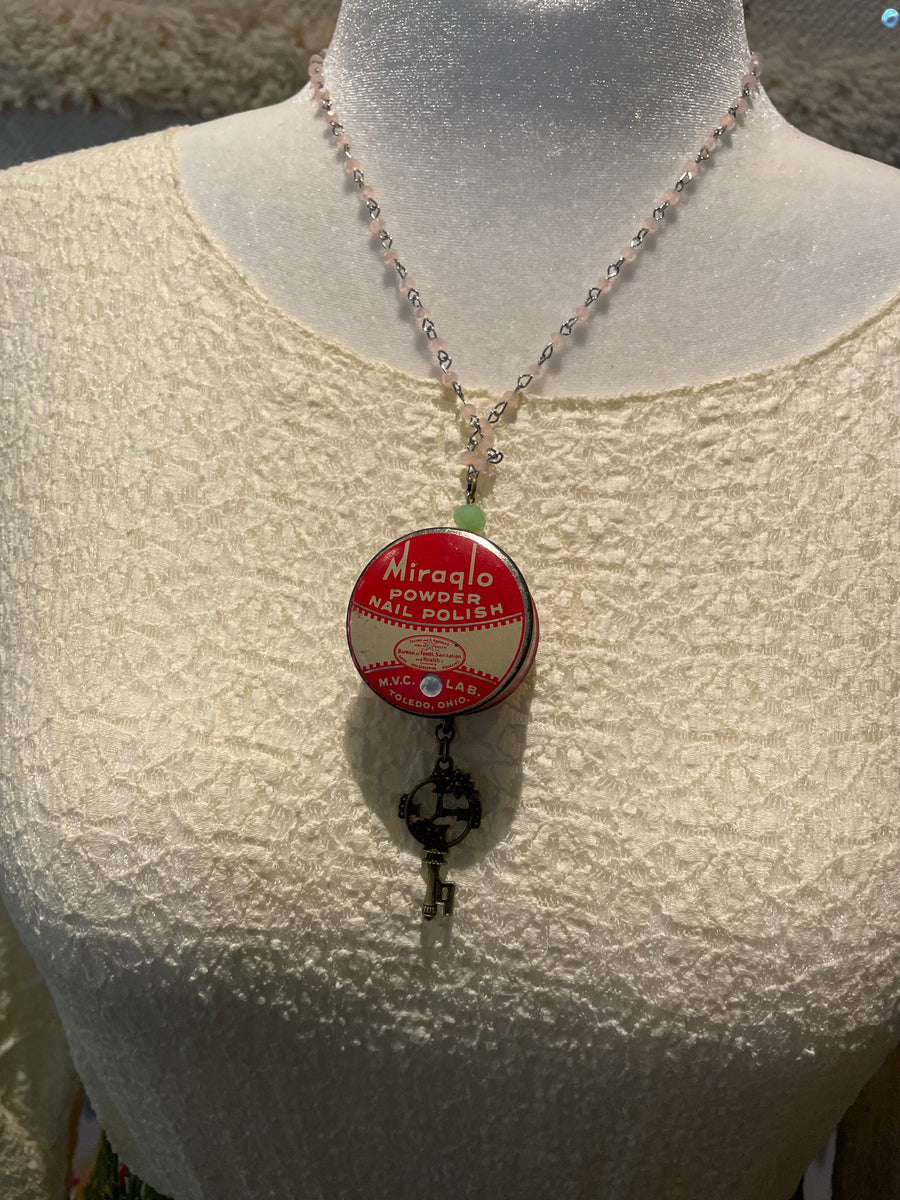 Miraqlo Powder Tin Necklace by Gina