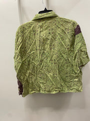 Kantha Clarity Crop Button Down #166 by Kantha Bae