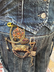 IPNG Design Loose Pants Jumpsuit in Illusion Denim Milk