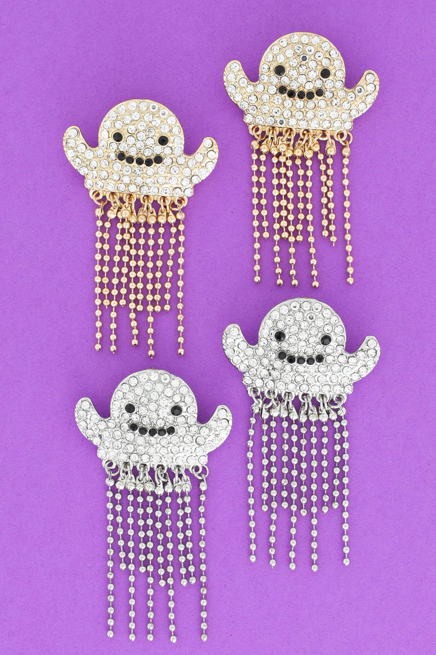 Halloween Ghost Fringe Earrings Robin Boutique