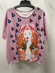 Cotton Charm Tee in Plant Queen