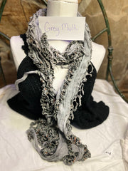 Boho Mixed Tassel Handmade Scarf Necklace