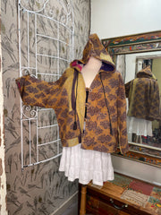 Half Moon Cropped Hooded Jacket #201 by Kantha Bae