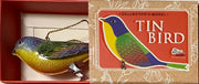 Metal Tin Bird Ornaments Mechanical Moving Parts Robin Boutique
