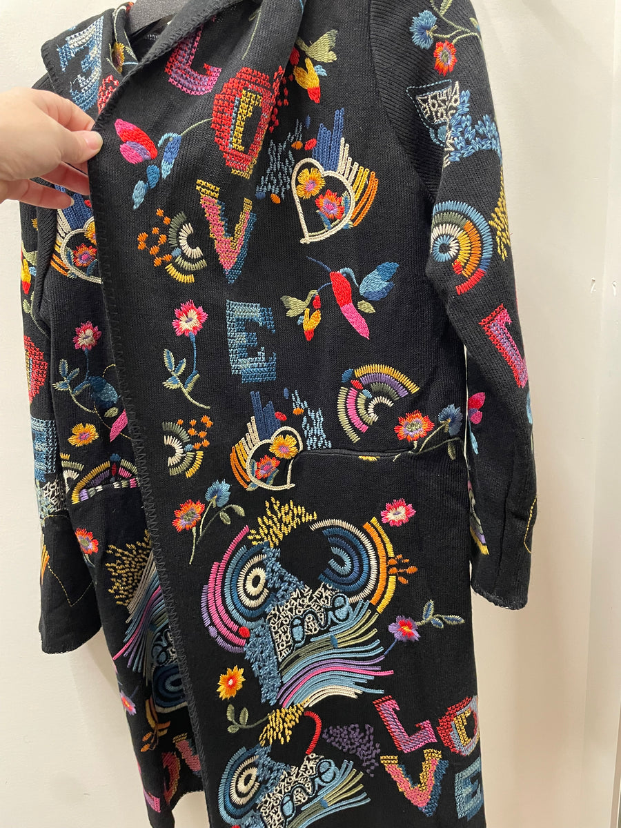 Embroidered "Love" Duster by Adore