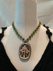 Carved Dragonfly Necklace by Tara Gasparian