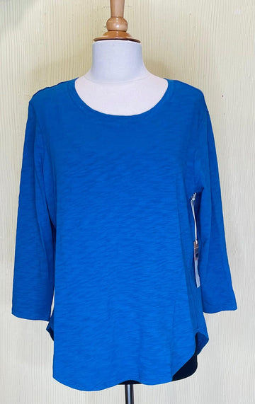 3/4 Sleeve Cotton Tee by Escape by Habitat - Robin Boutique-Boutique 