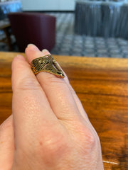 Dragonfly Embrace Ring in Bronze