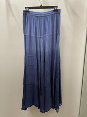 Embroidered Maxi Skirt w/Chiffon in Ombre