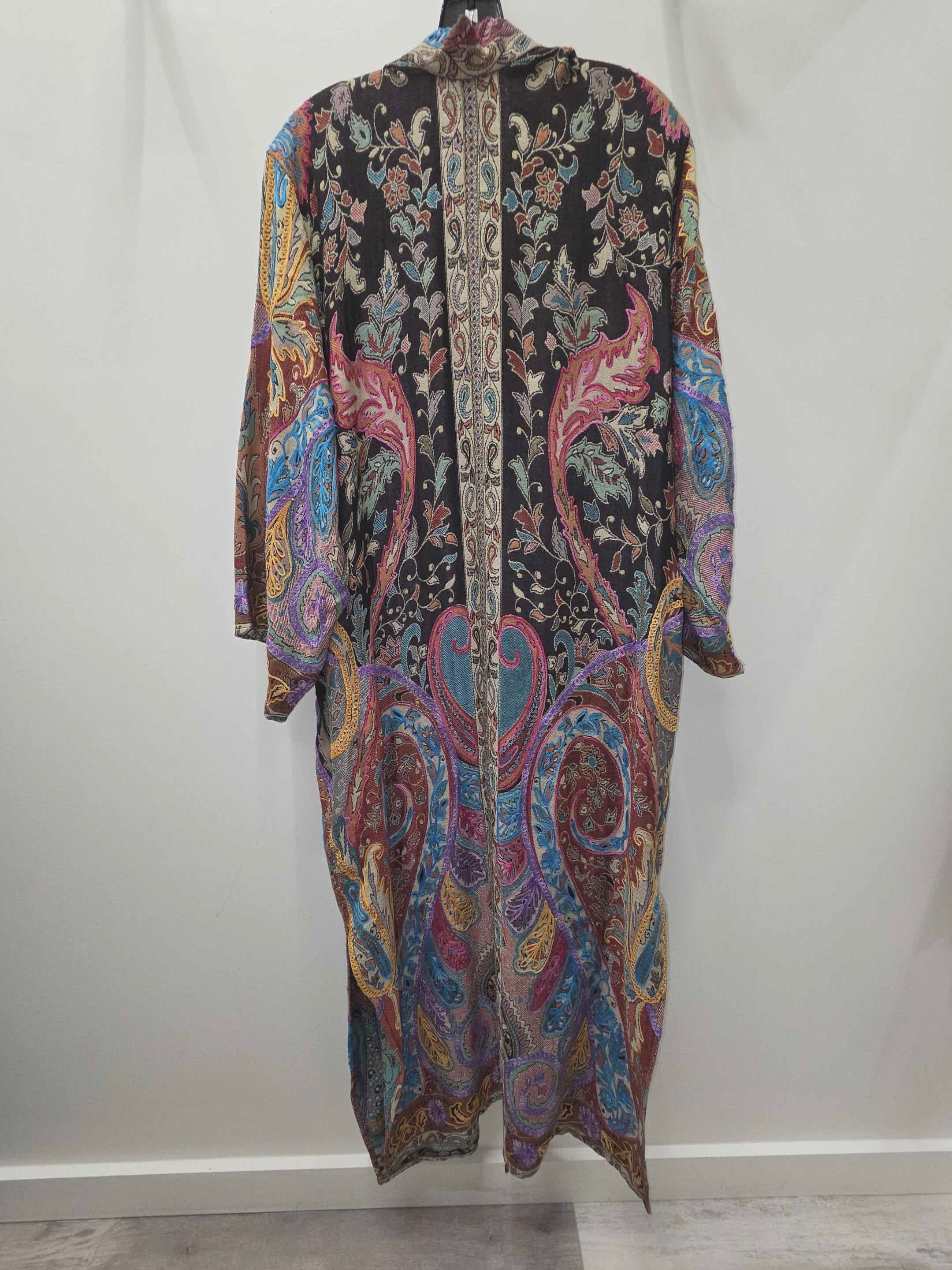 Paisley Embroidered Reversible Tapestry Duster