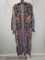 Paisley Embroidered Reversible Tapestry Duster