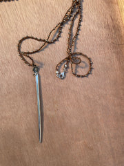 Dagger Necklace by Tara Gasparian