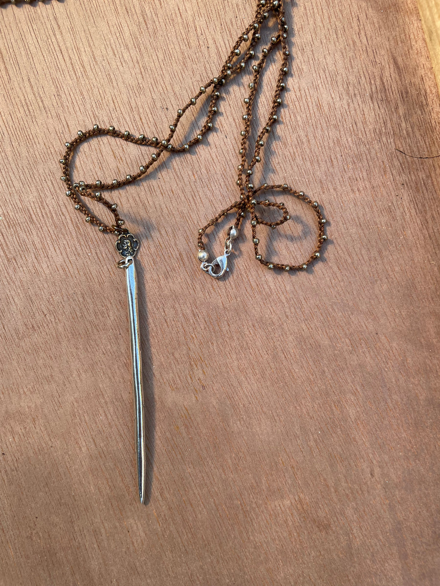 Dagger Necklace by Tara Gasparian