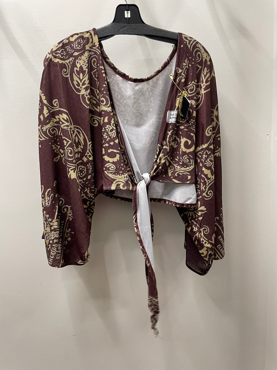 IPNG Design Boho Crop Kimonita in Printed Western