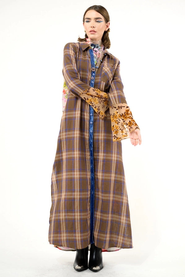 Anna Button Shirt Dress/Duster by Aratta