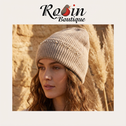 C.C. Beanie Pearl & Rhinestone Angora Cuff Beanie Robin Boutique