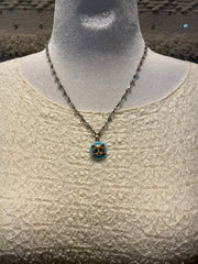 Vintage Cat Button Cameo Necklace by Gina