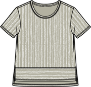 Bali Stripe Boxy Tee by Escape