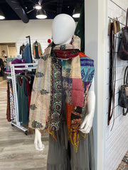 Silk Kantha Scarf #5002 by Robin