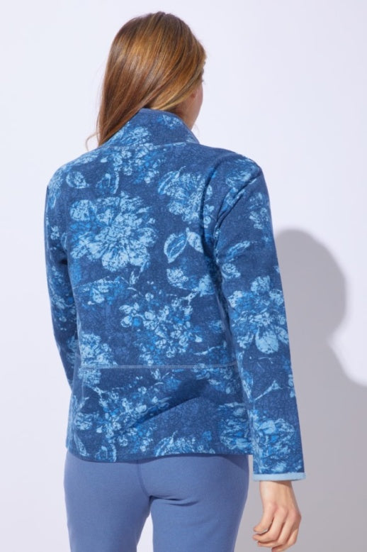 Floral Fleece Quarter Zip Pullover by Escape