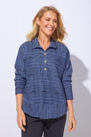 Stripe Seaside Pullover by Escape Robin Boutique