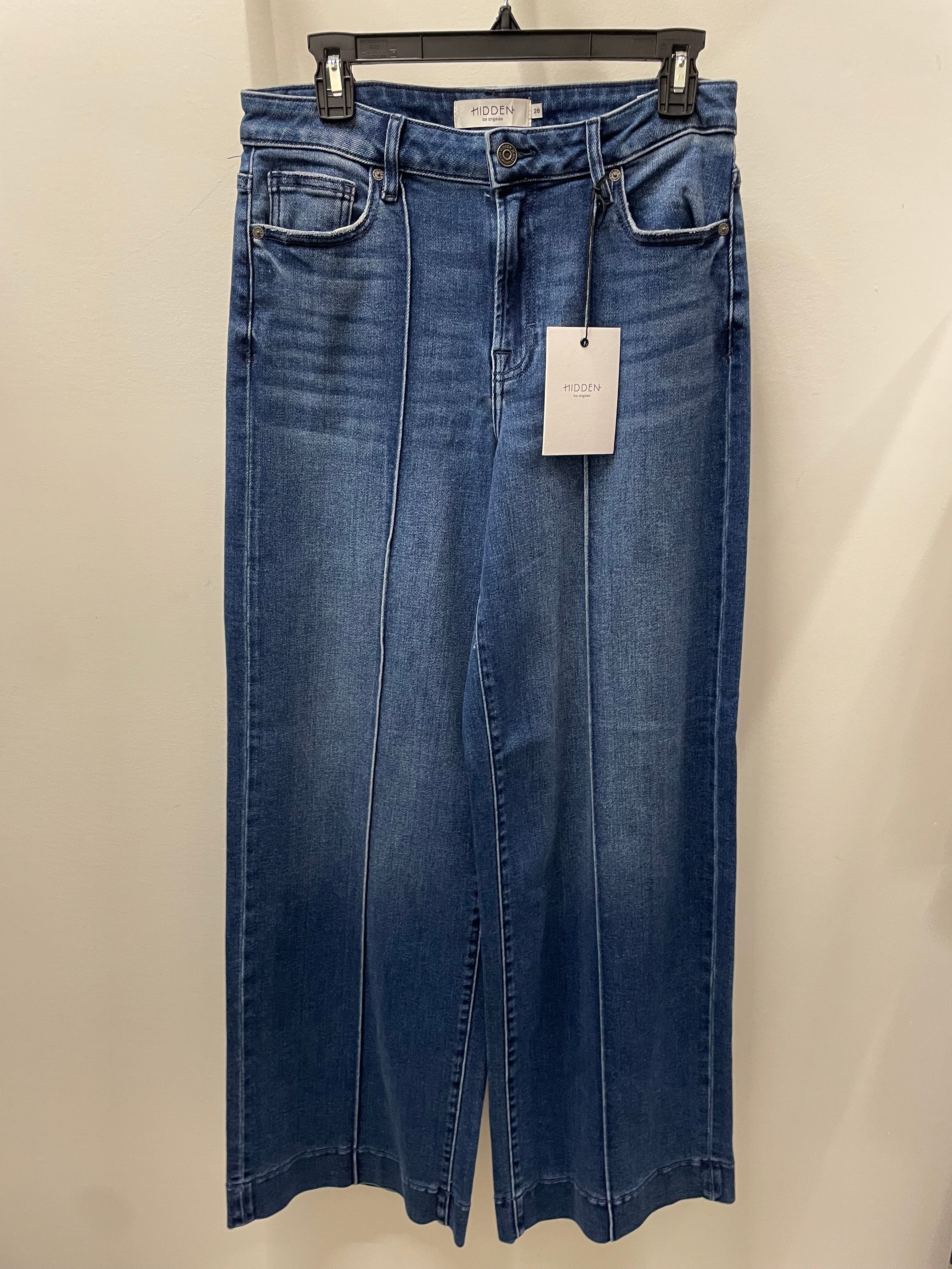 Nori High Rise Pintuck Wide Leg Jean by Hidden Jeans