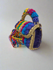 CHQEL Evening Clutch Bag for Women, Handmade Crochet Purse Robin Boutique