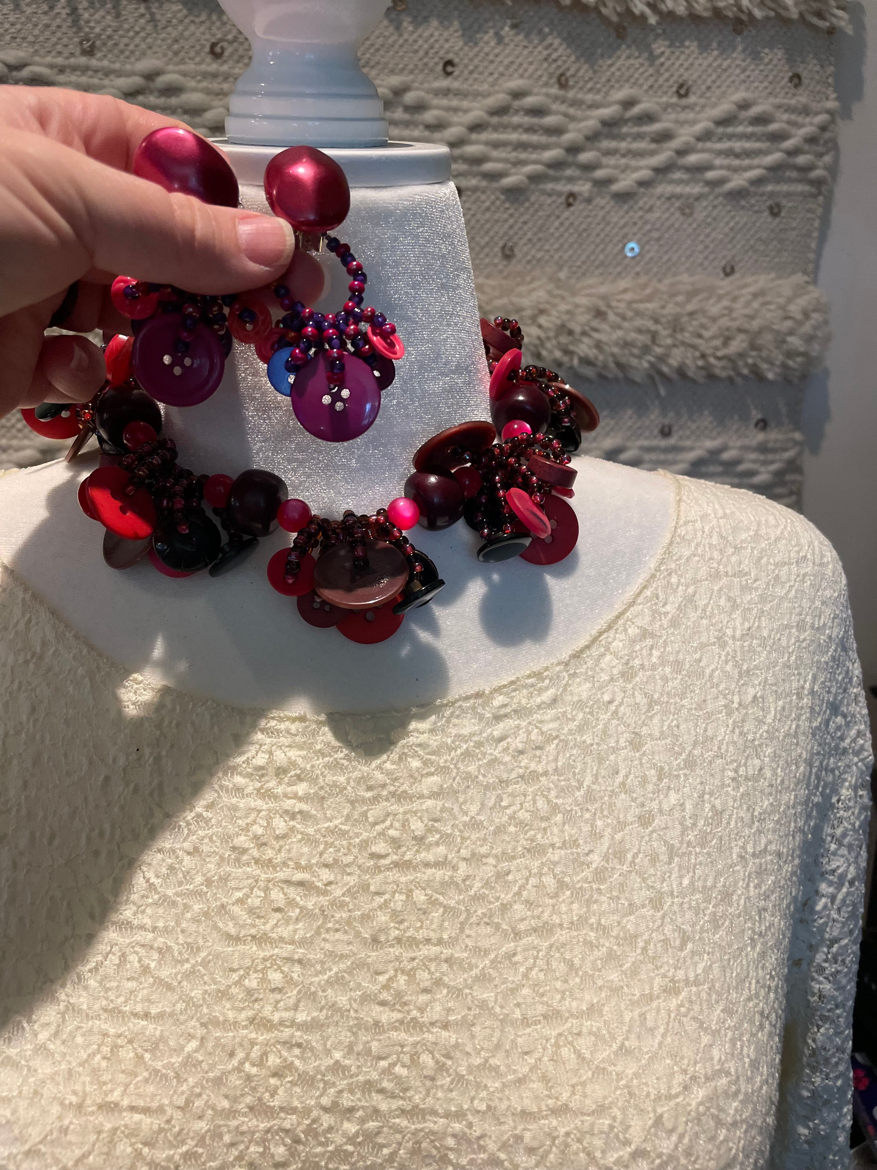 Clip On Button Earrings by Lori