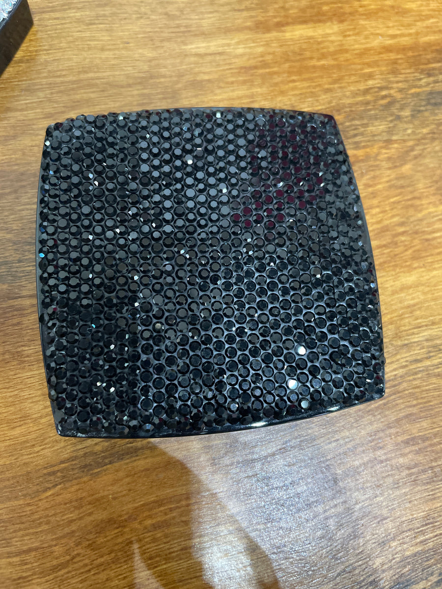 Rhinestone Square Compact Mirror