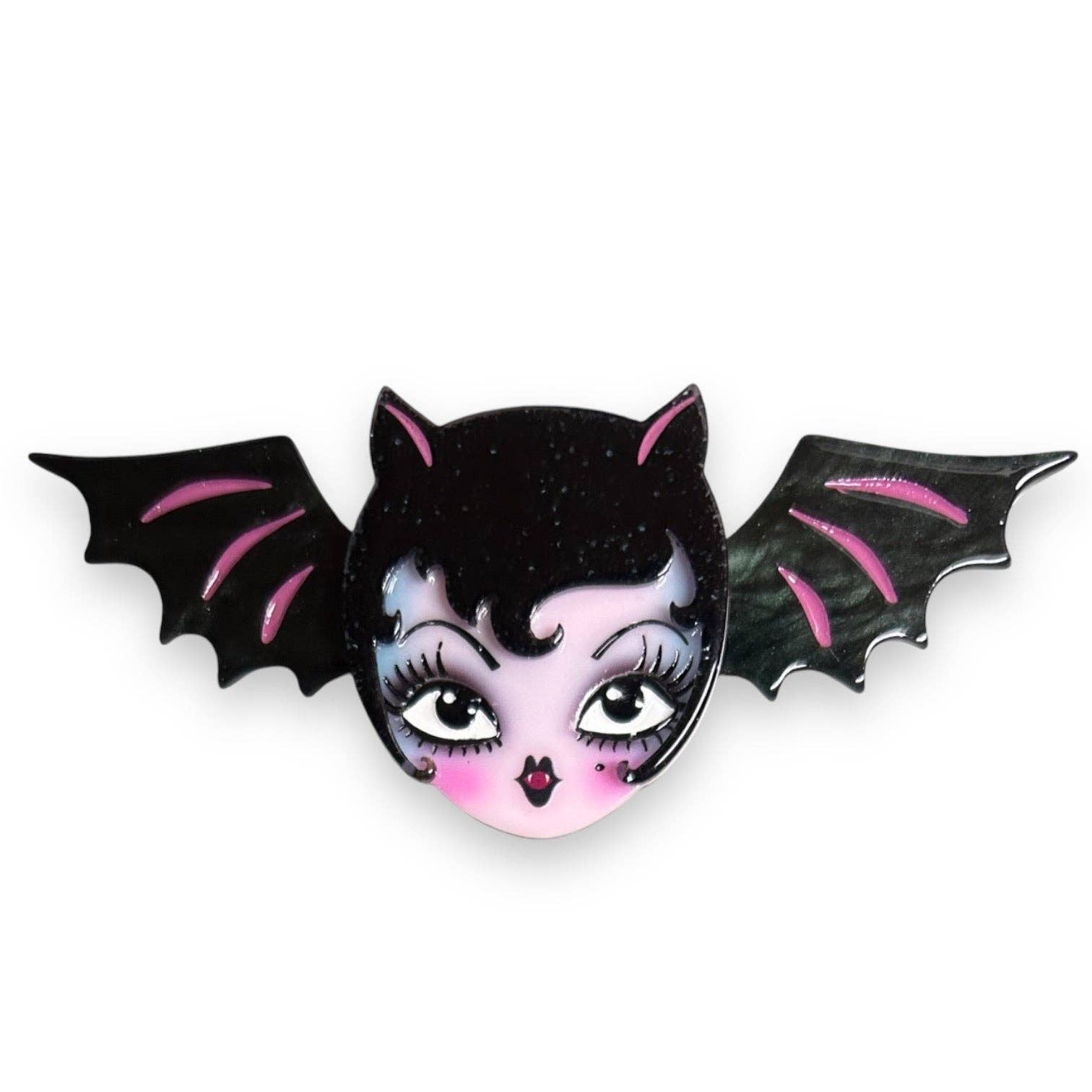 Lily the Vamp Brooch by Miss Fluff x Lipstick & Chrome Robin Boutique