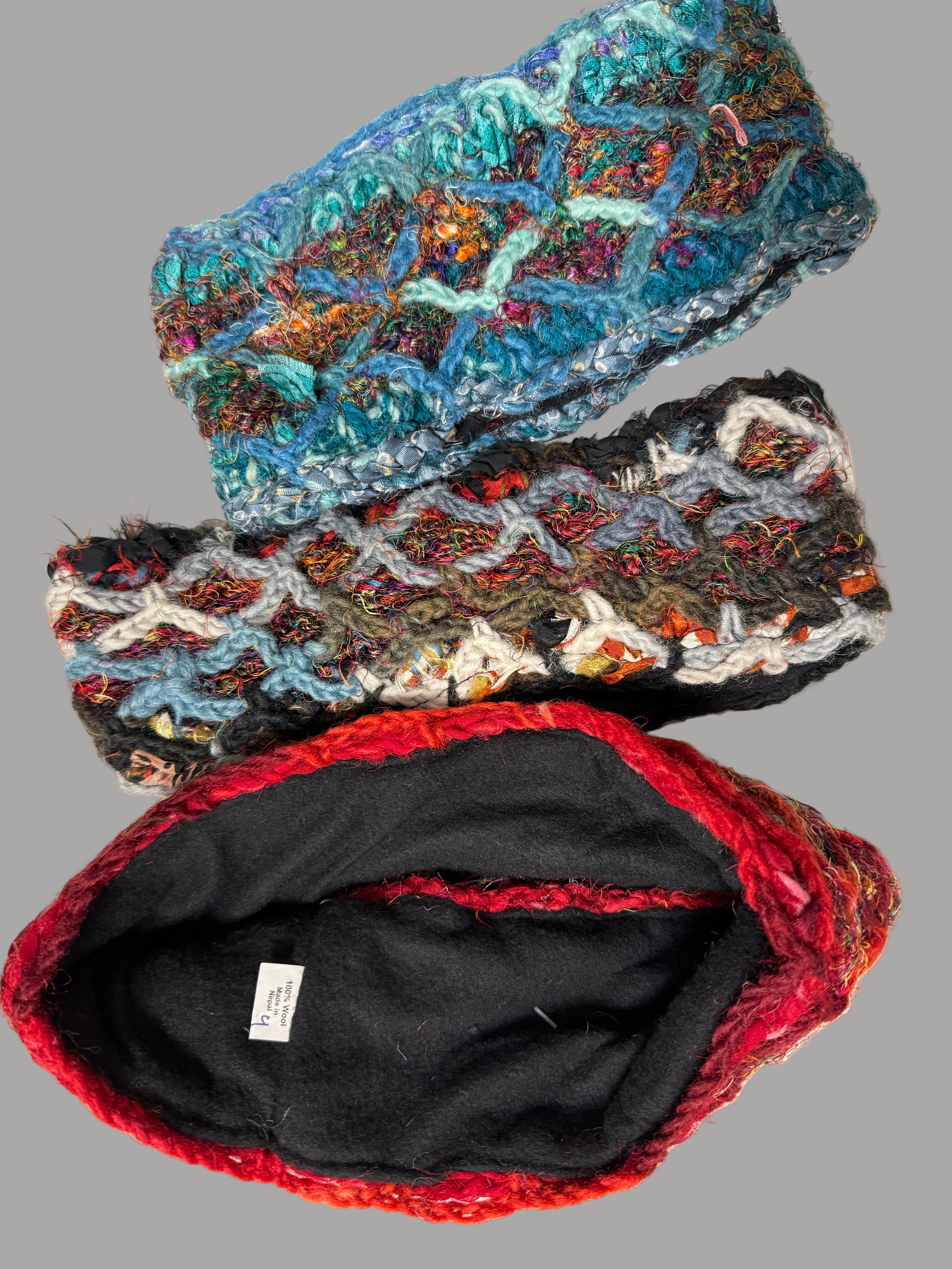 Nepalese Headbands in silks and wools Robin Boutique