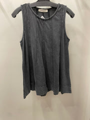 Mineral Wash Long Line Top by Rae Mode