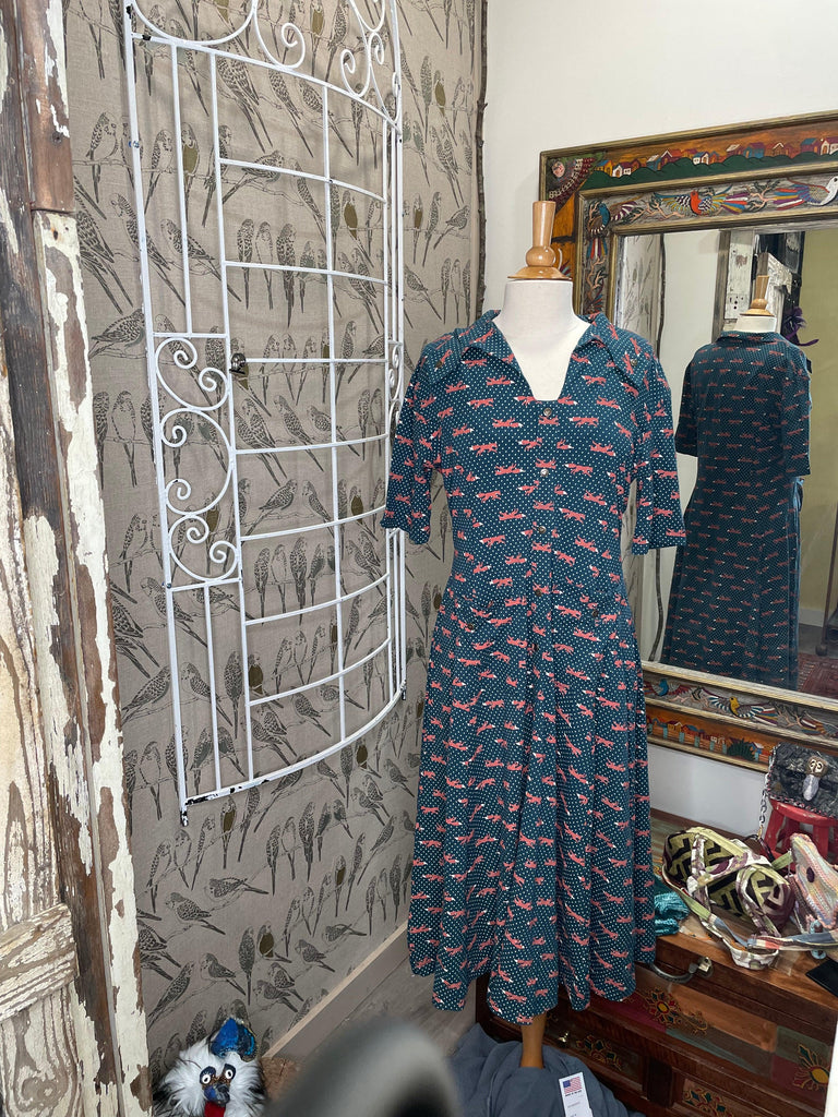 Charlie Dress in Fox Print by Effie's Heart - Robin Boutique-Boutique 