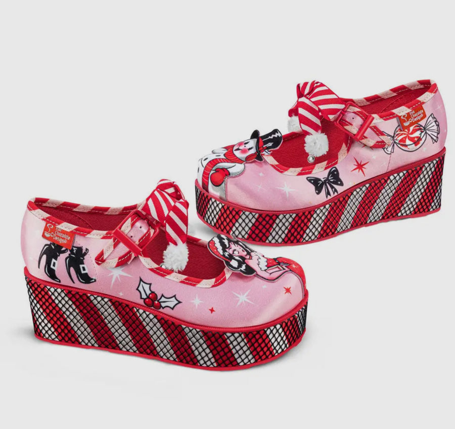 Hot Chocolate Chocolaticas® Betty Claus Mary Jane Platform Shoes Robin Boutique