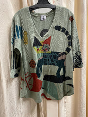 Sweater in Zoe Print by Inoah