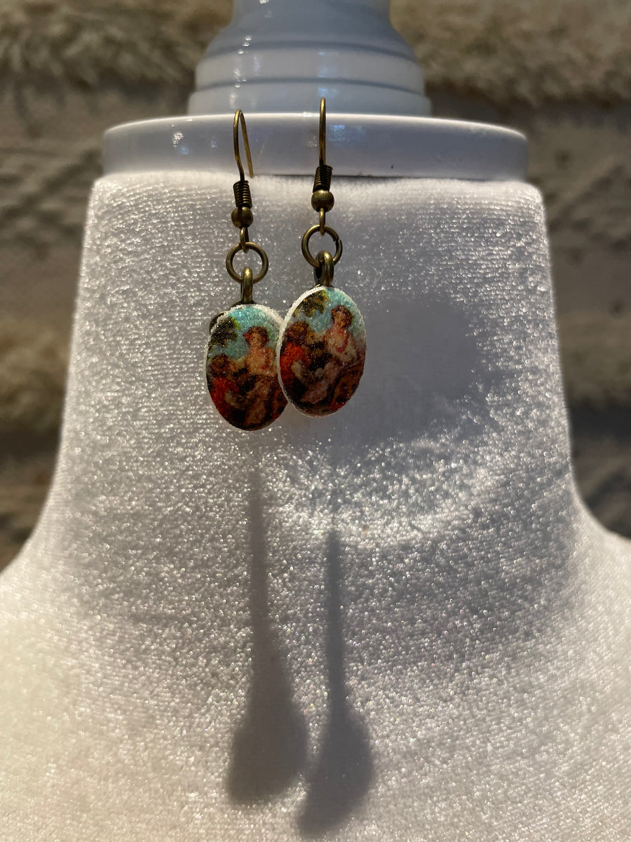 Italian Painting Earrings by Gina