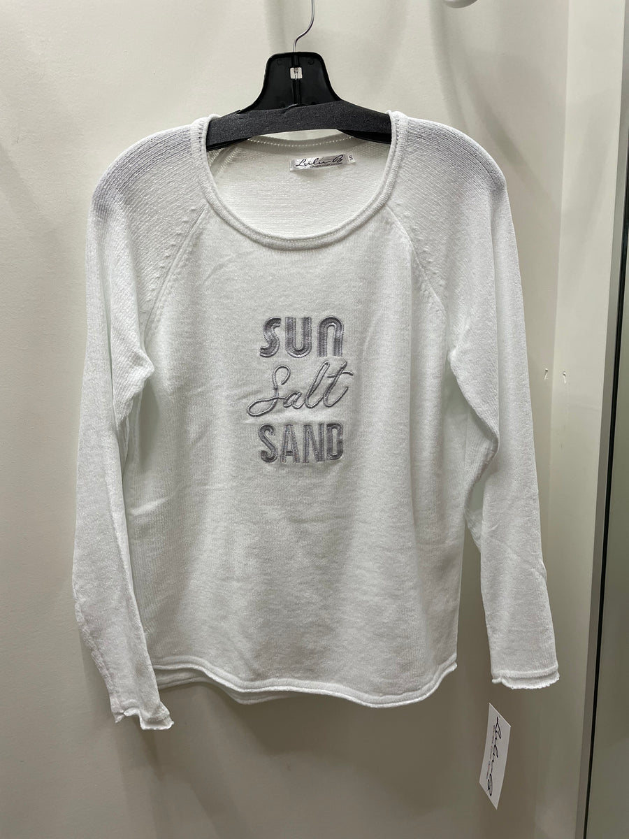 Sun, Salt, Sand Sweater by Lulu-B