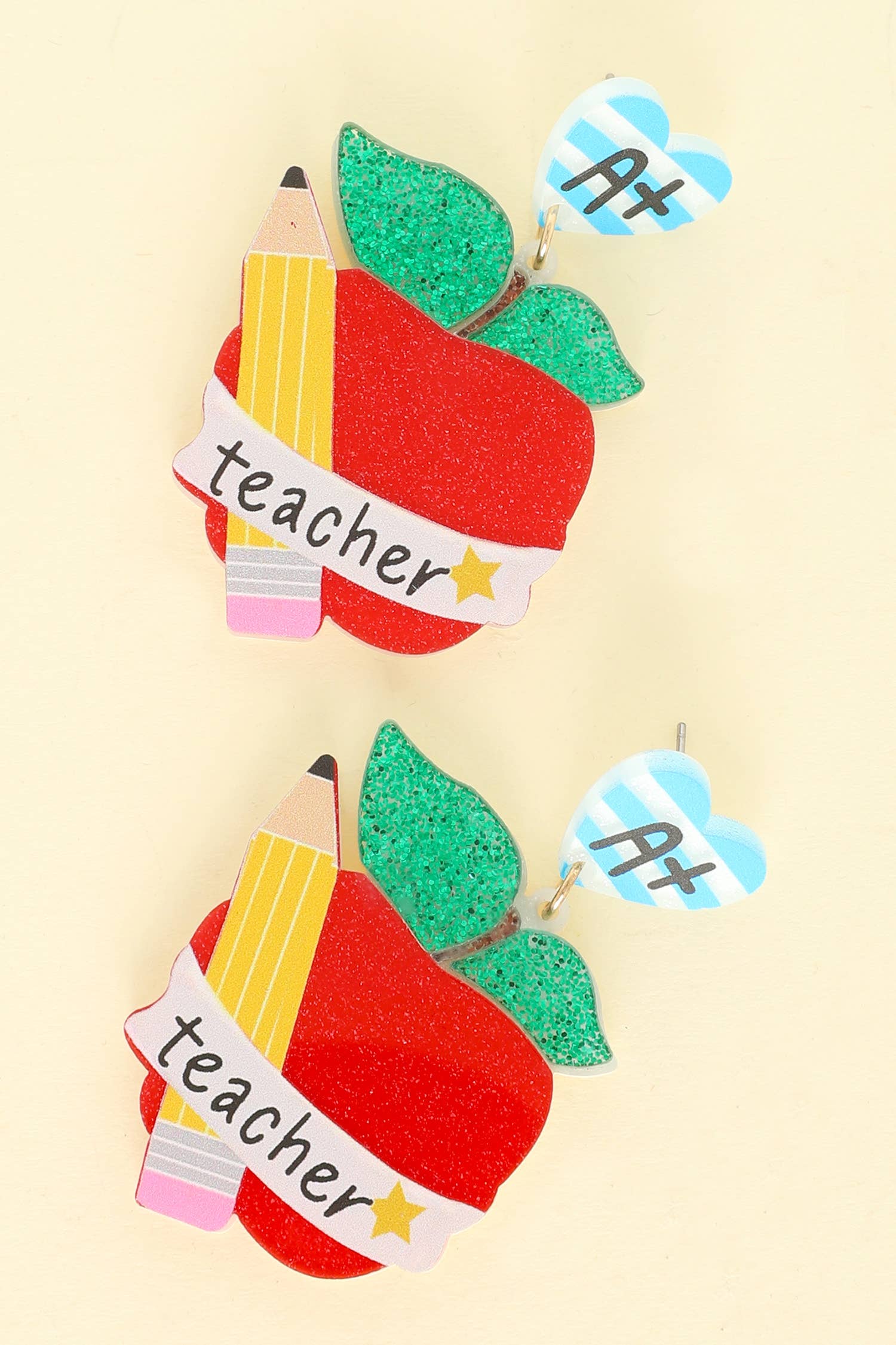Teacher Appreciation Acrylic Apple Earrings Robin Boutique