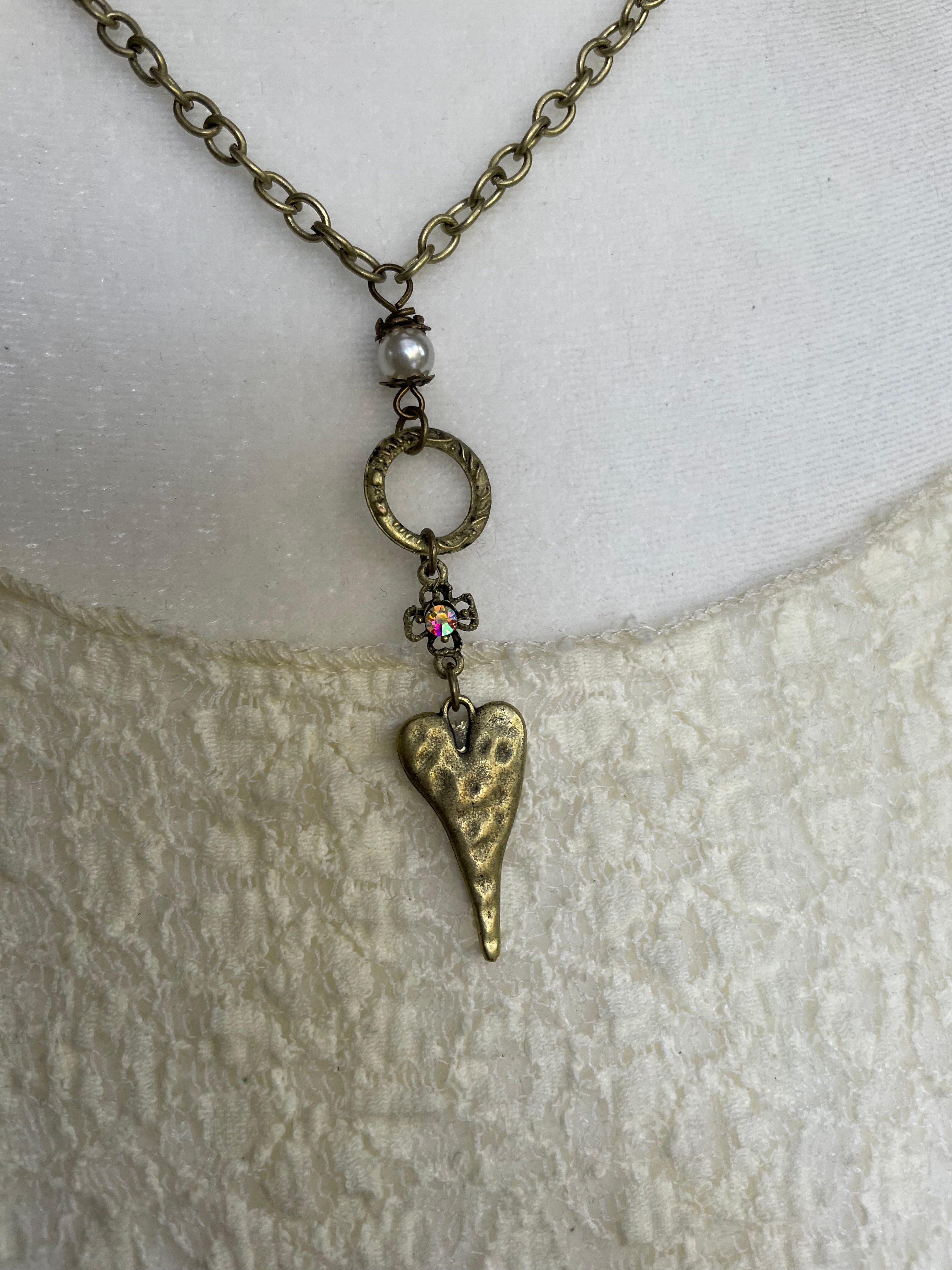 Hammered Heart Necklace