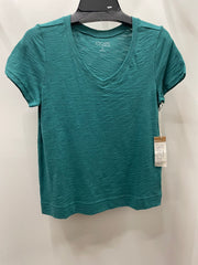 Solid Short Sleeve V-Neck Tee by Escape