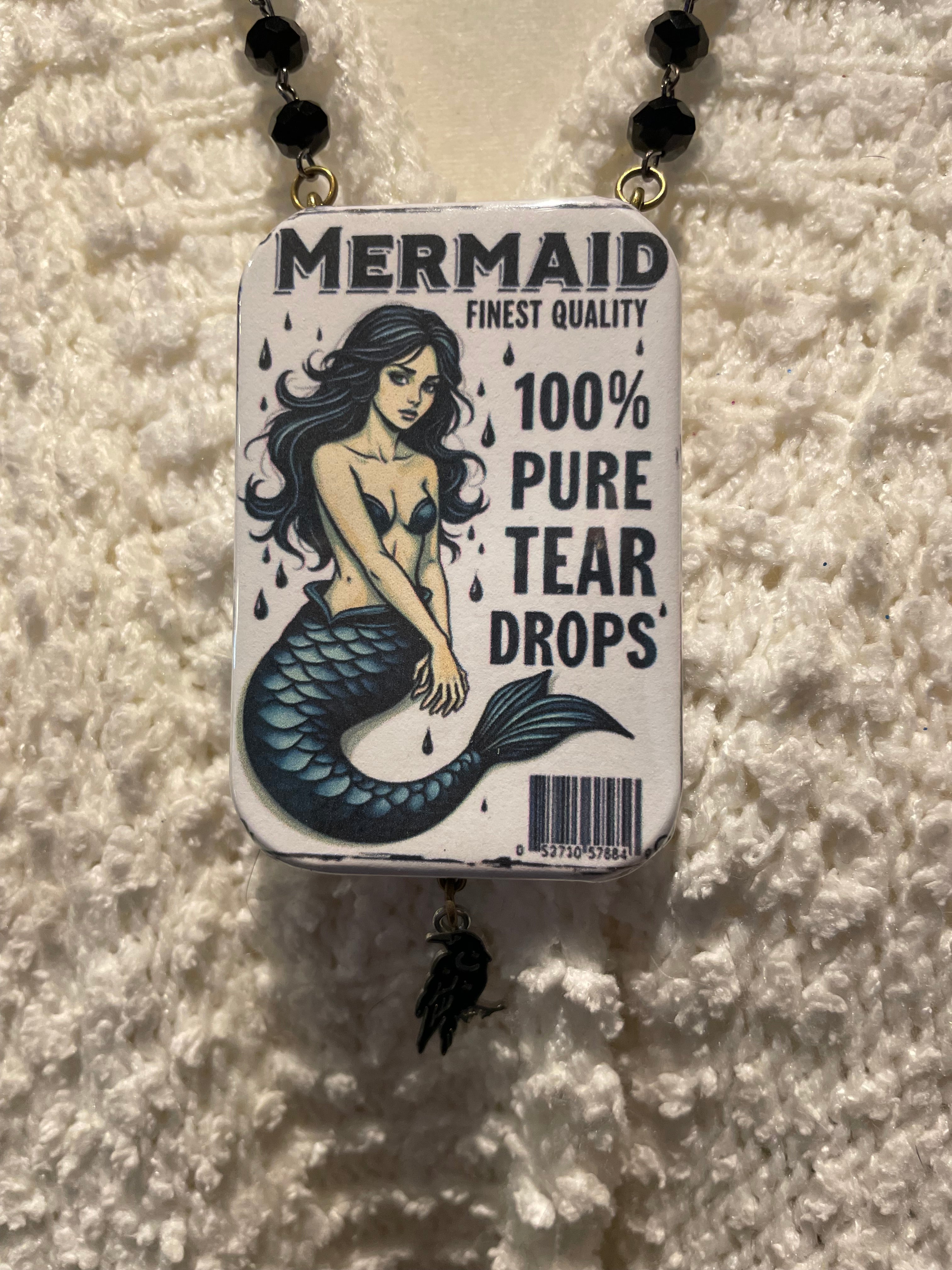 Mermaid Button Necklace by Gina