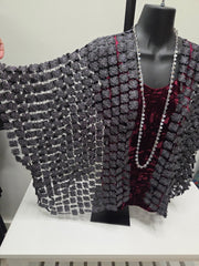 Soft Glitter Lace Cardigan by Paisley Vine Robin Boutique