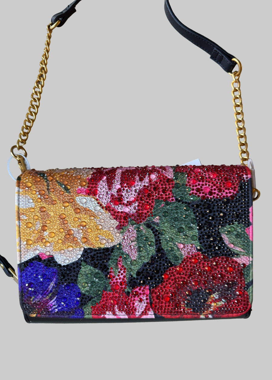 Betsey Johnson Handbag - 'Hearts - Black Floral' Robin Boutique