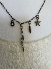 Bolt Star Charm Necklace