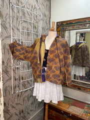 Half Moon Cropped Hooded Jacket #201 by Kantha Bae