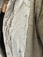 Fur Trim Cardigan by Vine Street