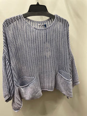 Oversized Crochet Pocket Top