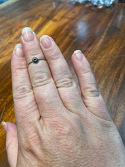 Iolite Stacking Ring in Silver