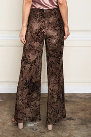 Flocked Velvet Palazzo Pant by Paparazzi